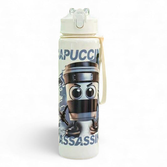 Cappuccino Assassino – 700ml Italian Brainrot Water Bottle