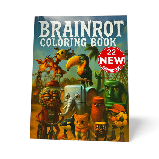 Brainrot Legends: New Character Edition Colouring Book
