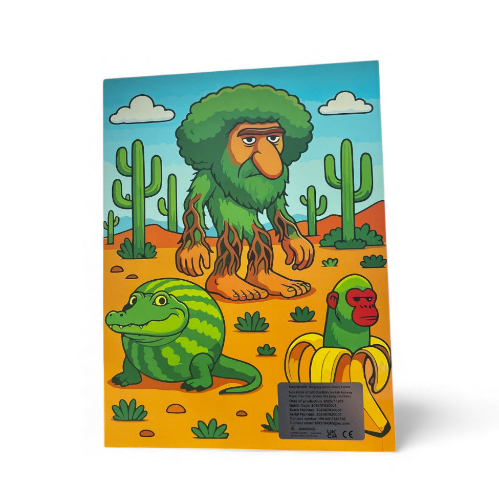 Italian Brainrot Tralalero and Friends Colouring Book