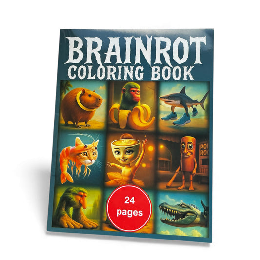 Italian Brainrot Character Showcase Colouring Book