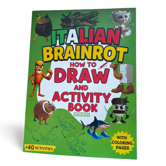 Italian Brainrot Step-By-Step Drawing and Activity Book