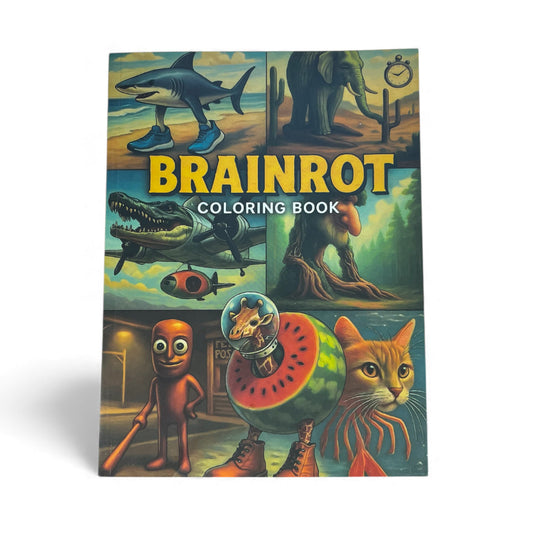 Italian Brainrot Surreal Worlds Colouring Book
