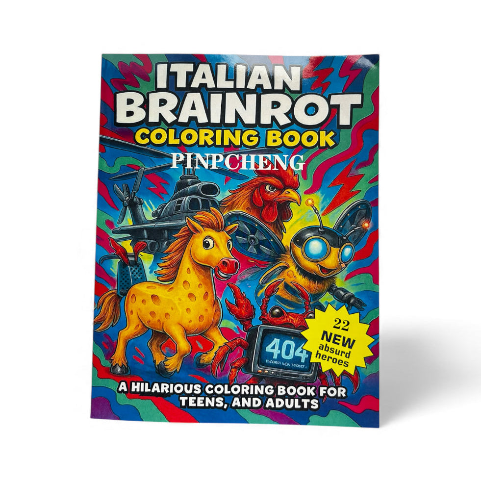 Italian Brainrot Absurd Creatures Colouring Book