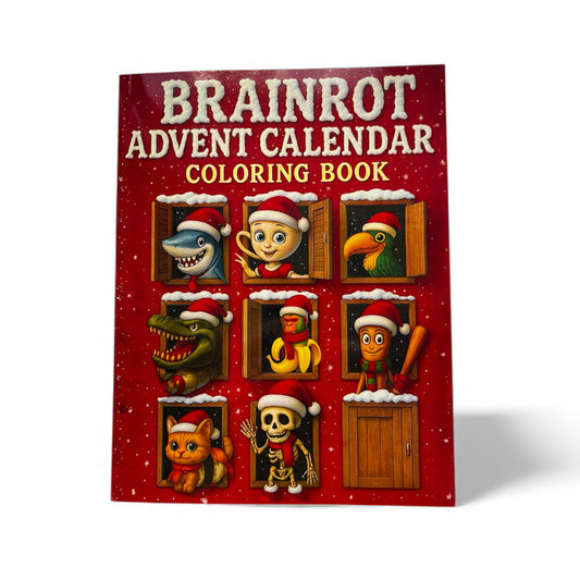 Brainrot Advent Calendar Colouring Book