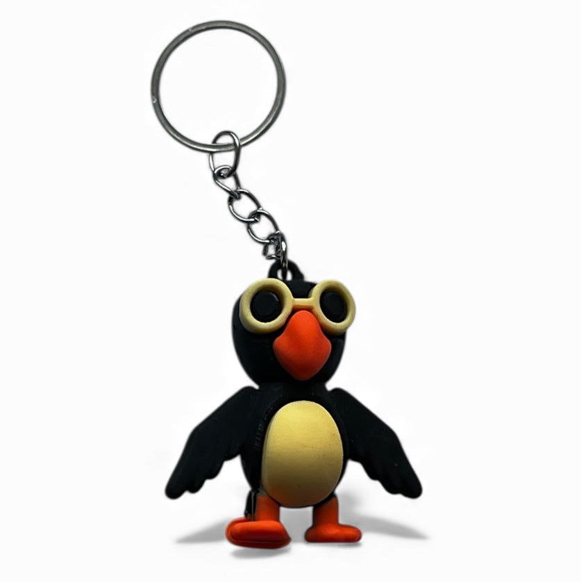 Pinguino Occhialuto Keyring